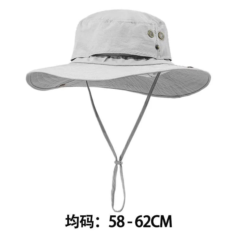 Foldable Wide Brim UV Protection Bucket Hat