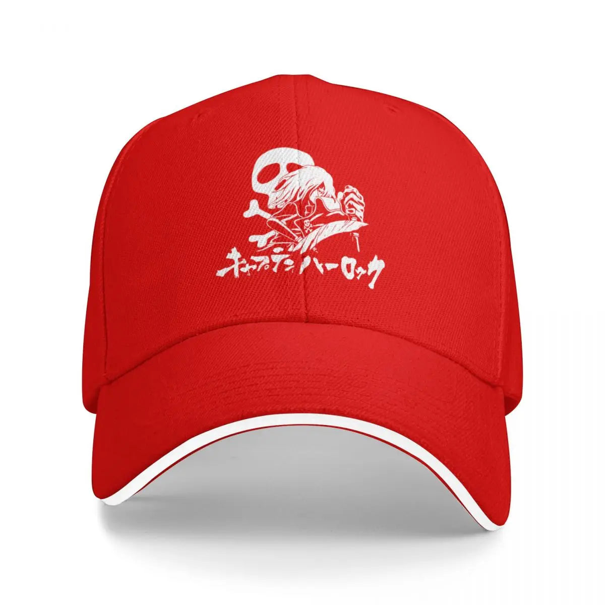 Harlock White Custom Dad Baseball Cap