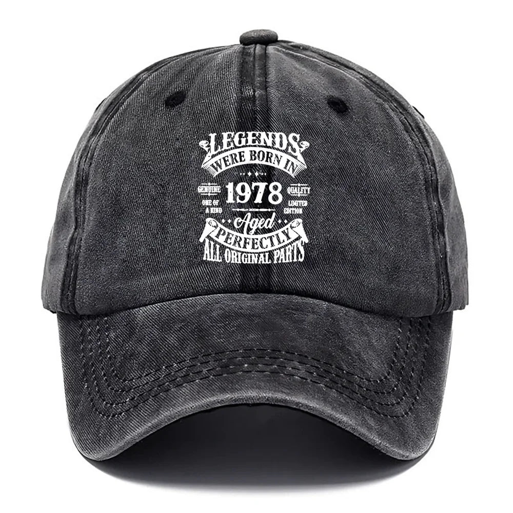 Vintage 1978 Printed Adjustable Baseball Cap