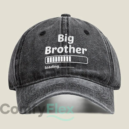 Big Brother Loading Fashion Washed Baseball Cap Hat Outdoor Activities