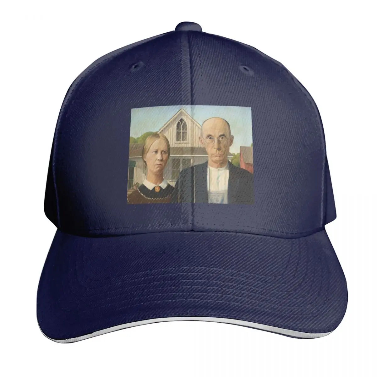 Grant Wood American Gothic 1930 Mesh Baseball Cap