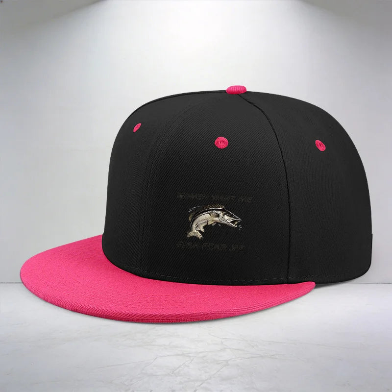 2.54 Cm Women Want Me Fish Fear Me Graphic Print Cap
