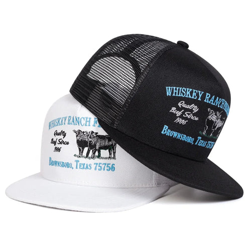 WHISKEY RANCH FEEDERS Embroidery Outdoor Snapback Cap