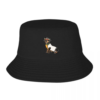 Biker Dog Fashion Bucket Hat