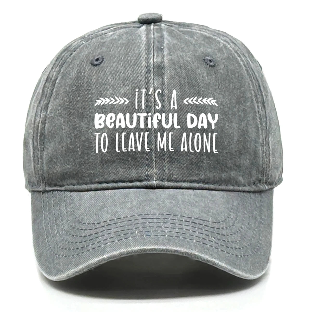 Vintage Washed Cotton Phrase Baseball Cap