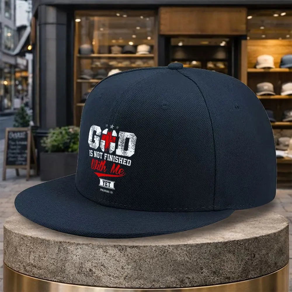 God Is Not Finished With Me Christian Snapback Cap