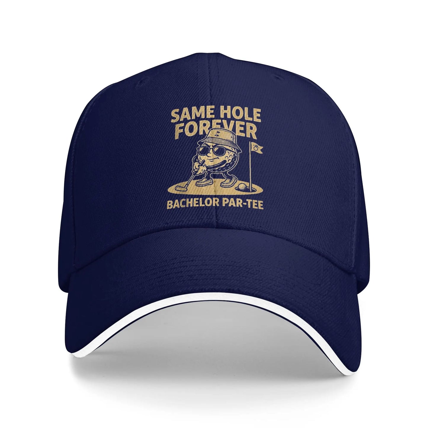 Same Hole Golf Groomsmen Baseball Cap