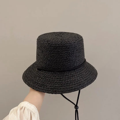 New Fashion Handmade Raffia Bucket Hats Size 54-58cm