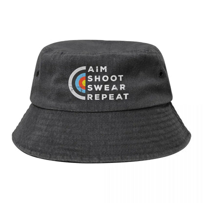 Aim Shoot Swear Bucket Hat