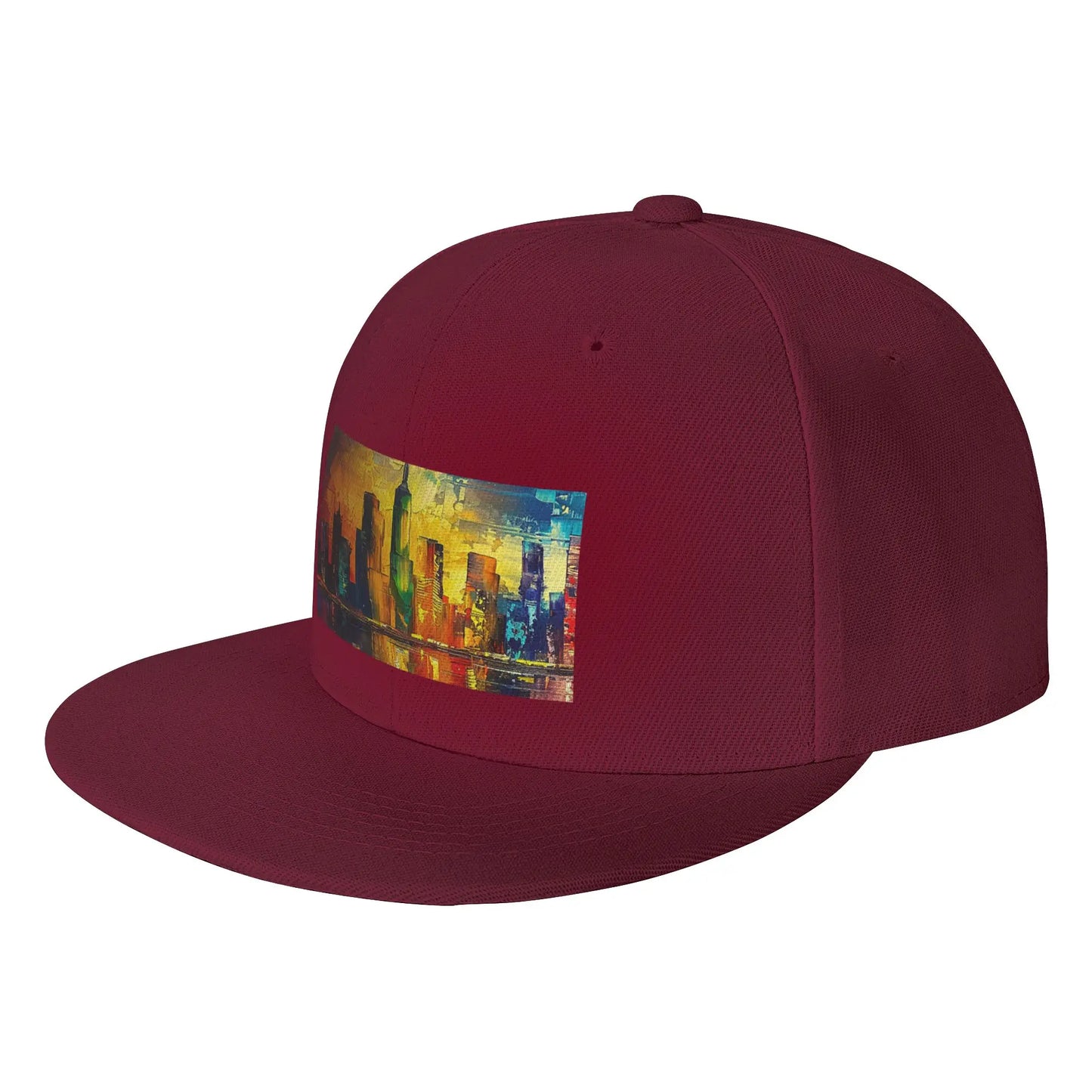 Fashion Sunset Lake Cityscape Art Snapback Cap