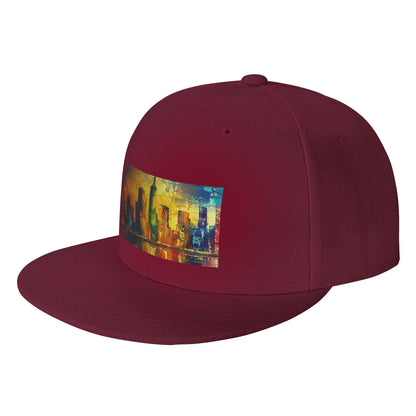 Fashion Sunset Lake Cityscape Art Snapback Cap