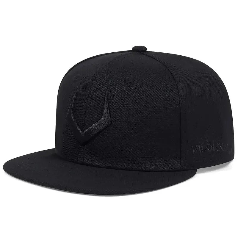 Grey V 3D Embroidered Snapback Cap