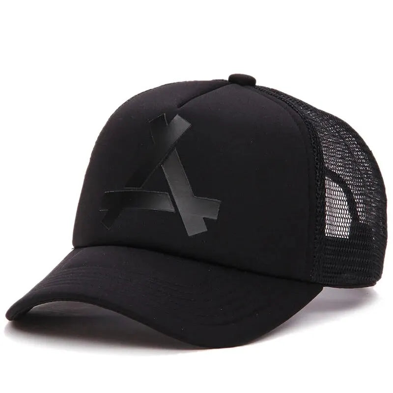 Unisex A Letter Printing Baseball Net Caps Hip Hop Cap