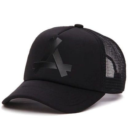 Unisex A Letter Printing Baseball Net Caps Hip Hop Cap