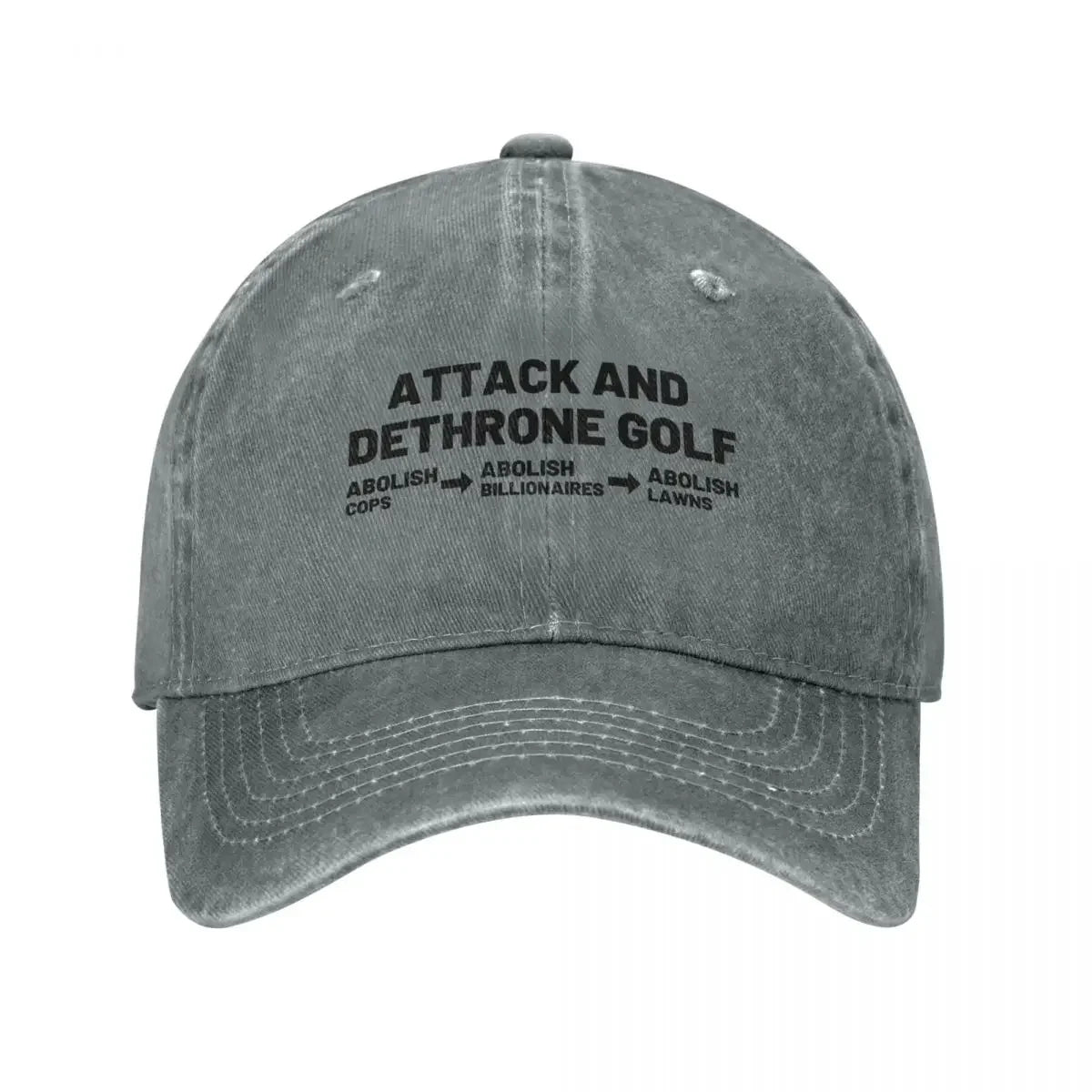 Attack And Dethrone Golf Baseball Cap
