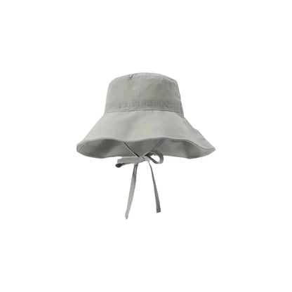 Foldable Wide Brim Breathable Bucket Hat With Strap