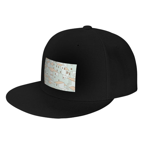 Fashion City Pattern Snapback Cap