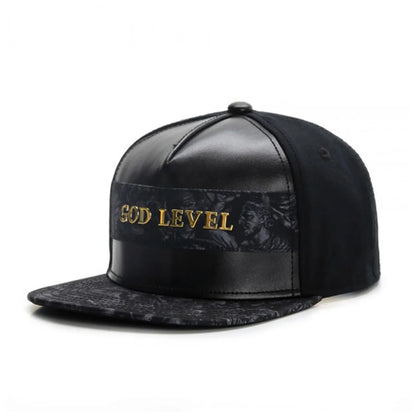 ADVISORY Alphabet Label Flat Brim Unisex Snapback Cap