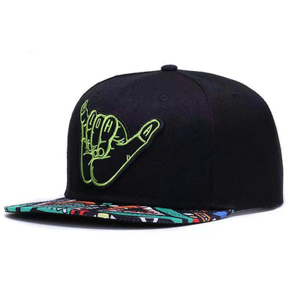 Angel Halo C Letter Embroidered Hip-Hop Snapback Cap