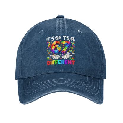 Autism Awareness 67 Six Seven Distressed Baseball Cap