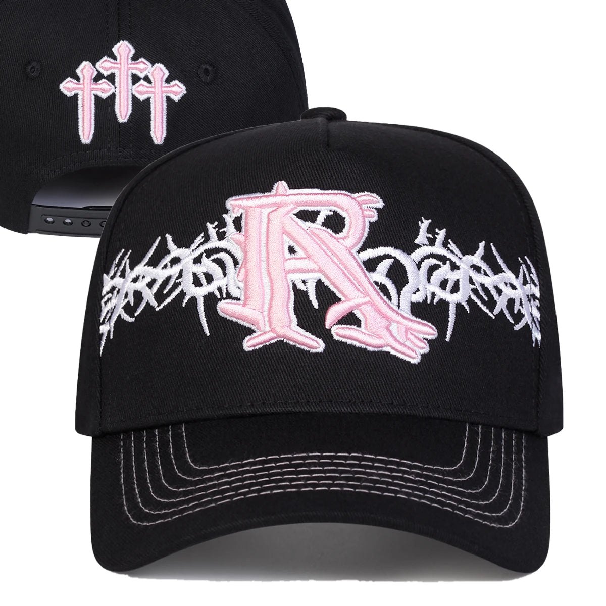 R Cross Embroidered Baseball Cap