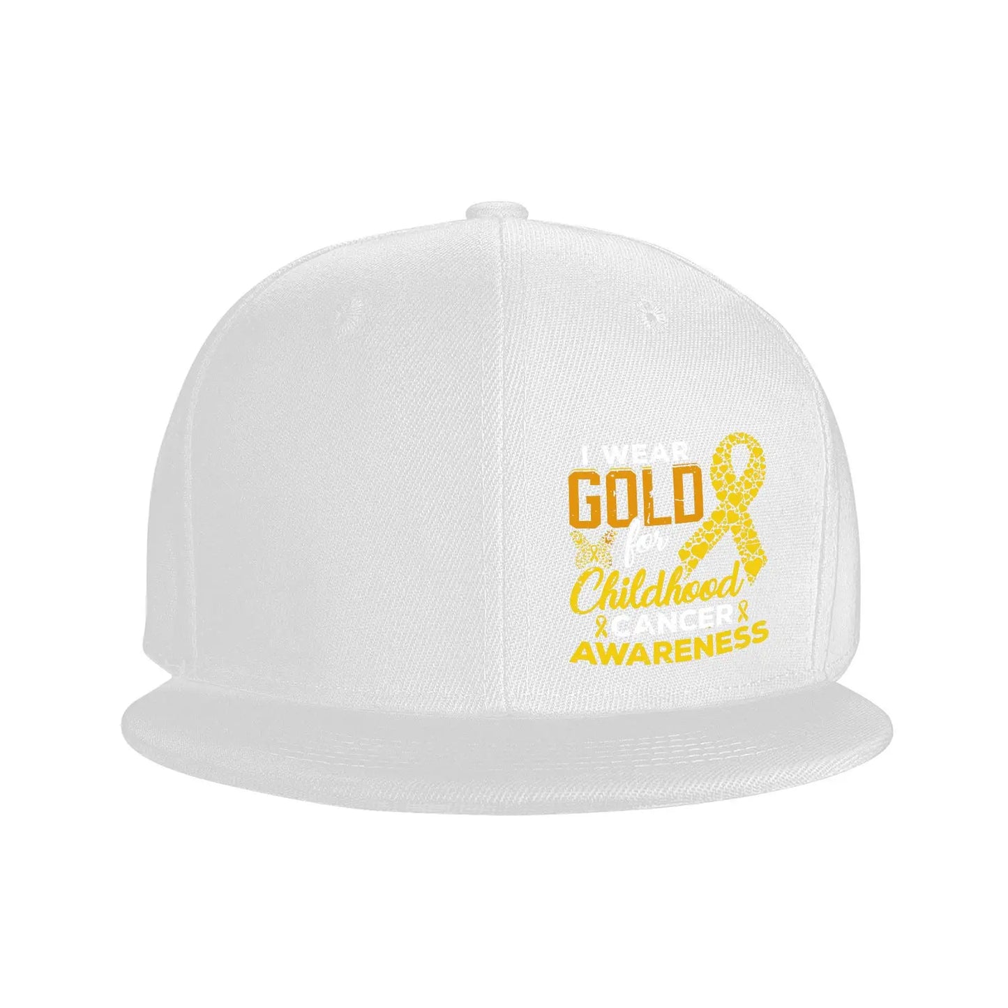 Childhood Cancer Awareness Golden Snapback Cap Hat