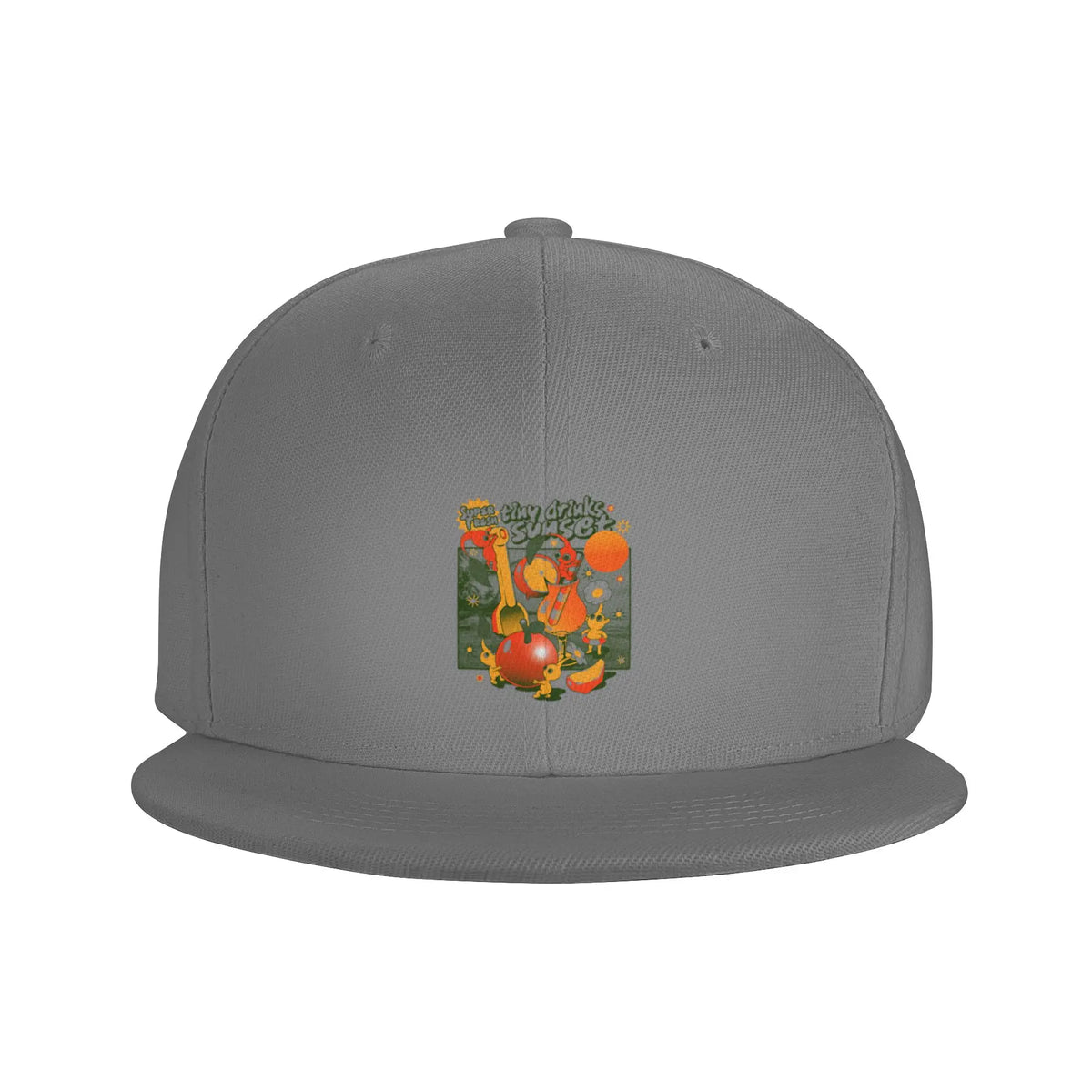 Tiny Drinks Sunset Graphic Snapback Cap
