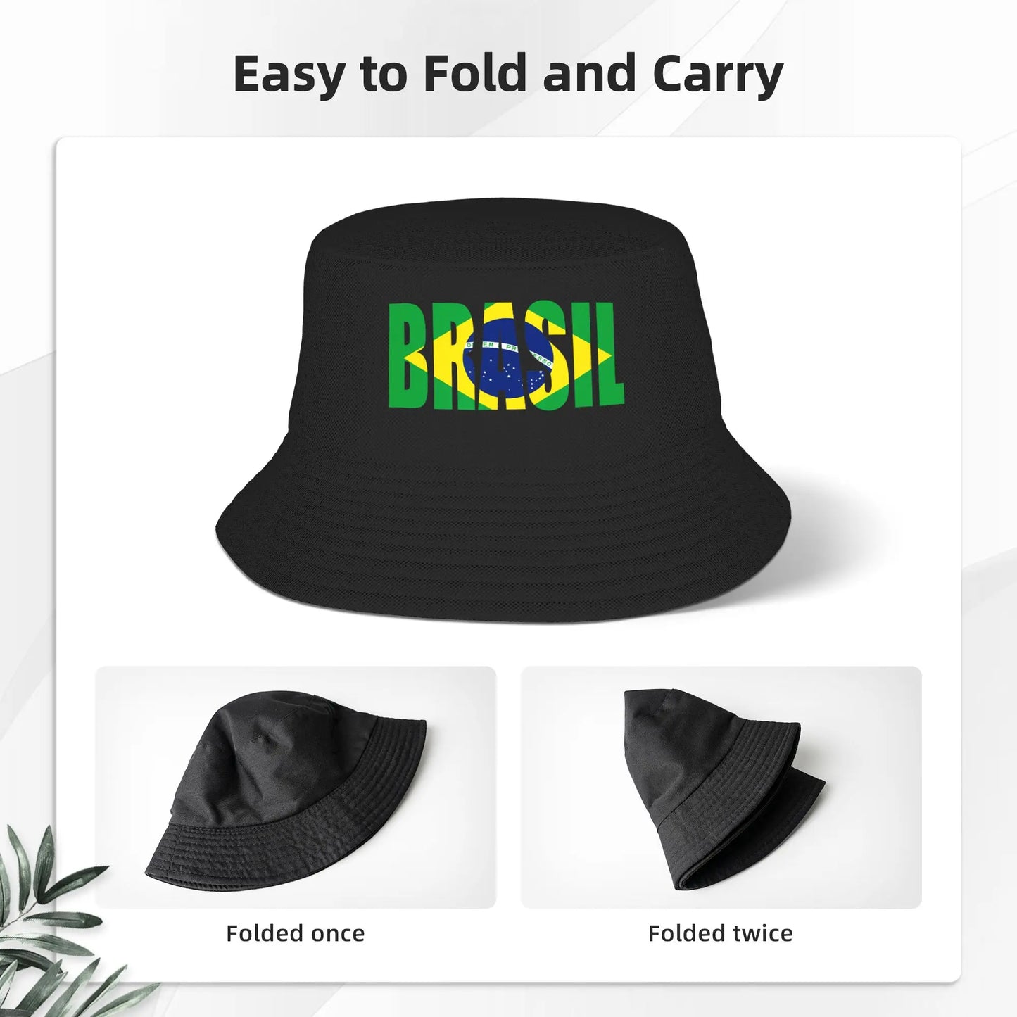 Brazil Flag Brasil Souvenirs Brazilian Fans Bucket Hat