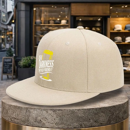 Hello Darkness Beer Glass Street Snapback Cap