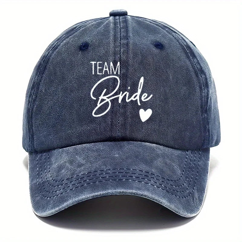 Team Bride Heart Baseball Cap