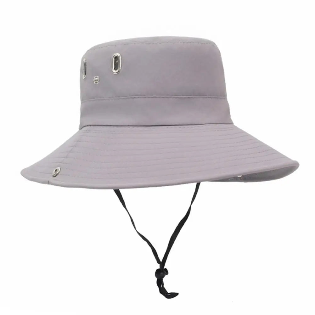 Quick-Dry Bucket Hat With Adjustable Wind Cord
