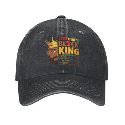 Juneteenth 1865 Black History Distressed Baseball Cap