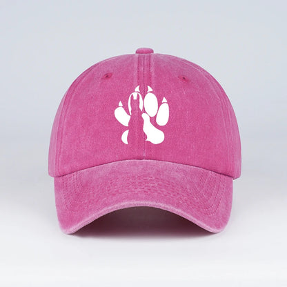 Wolf Paw Washed Vintage Baseball Cap