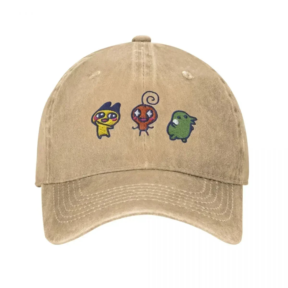 Vintage Tamagotchi Memetchi Mametchi Kuchipatchi Denim Baseball Cap