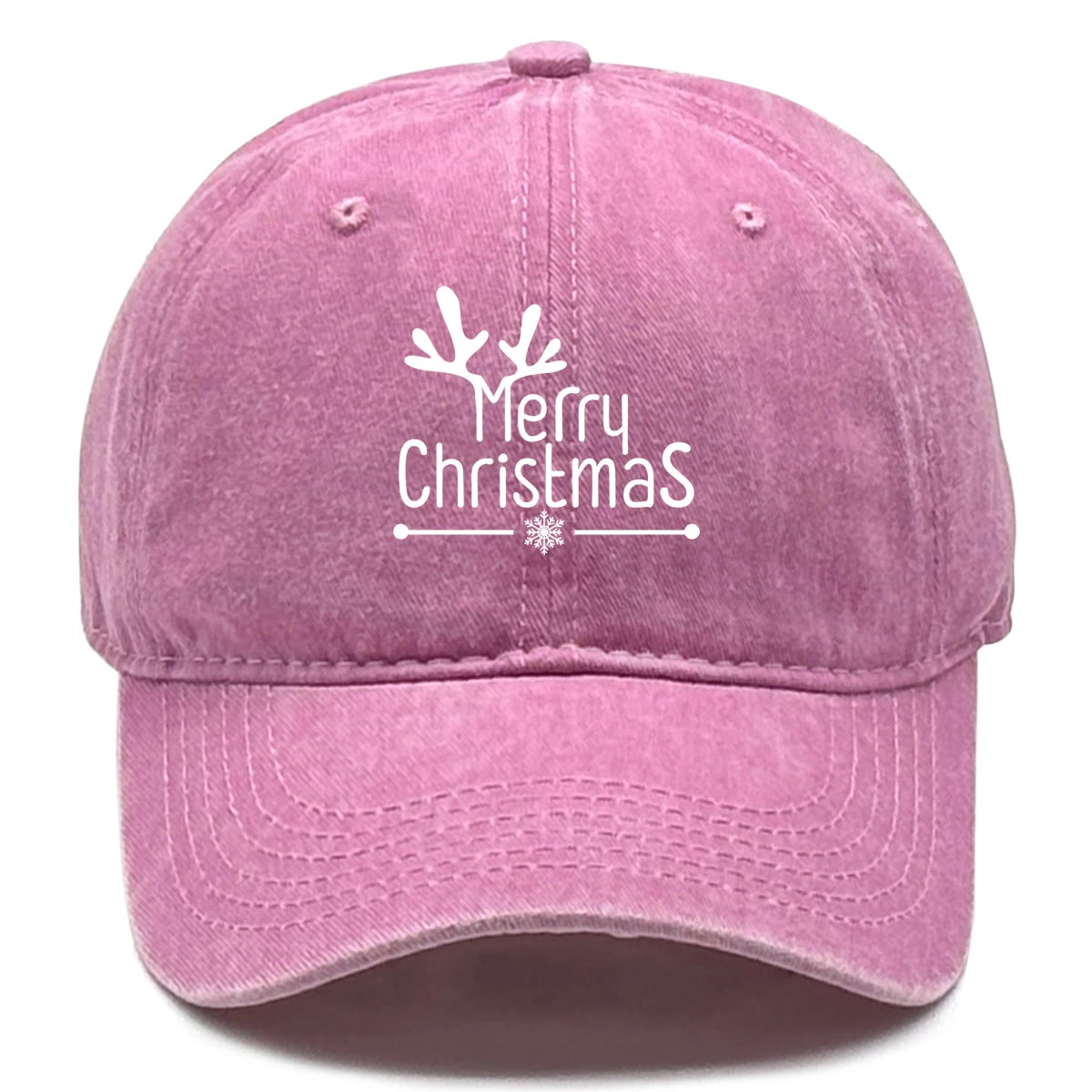 Merry Christmas Washed Baseball Cap