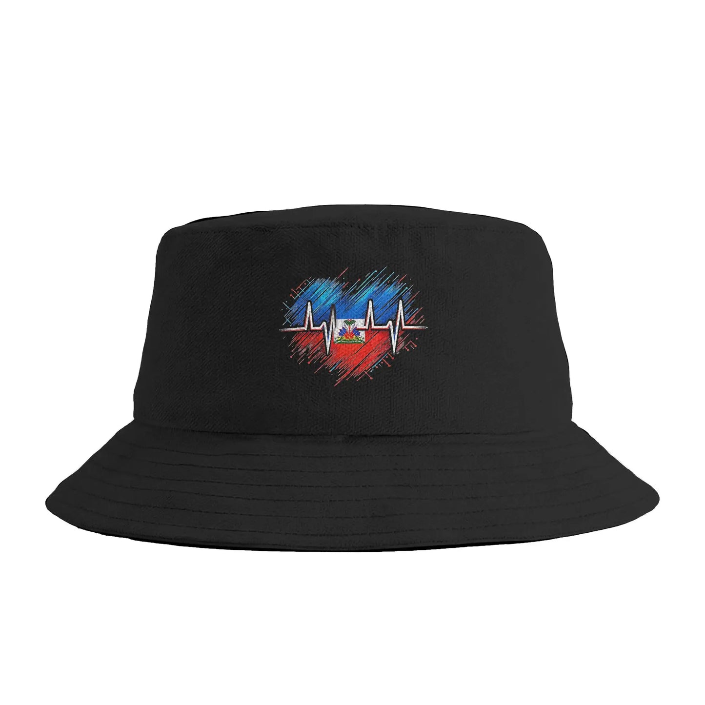 Haiti Outfit Haitian Flag Bucket Hat Summer Casual