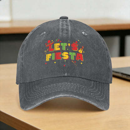 Let's Party Fiesta Summer Print Trucker Baseball Cap