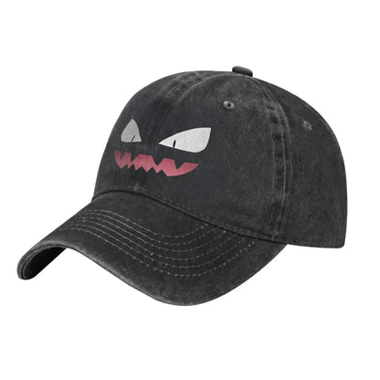 Retro Gengar Cool Graphic Distressed Denim Baseball Cap