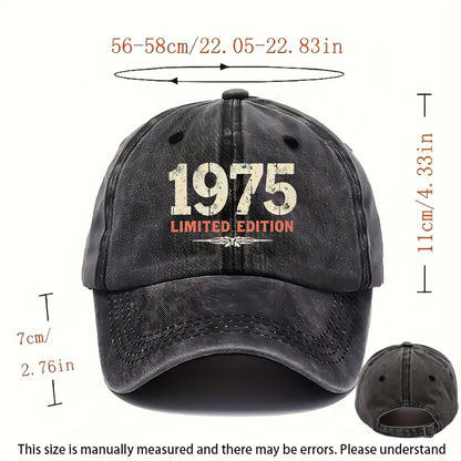 Retro 1975 Vintage Baseball Cap
