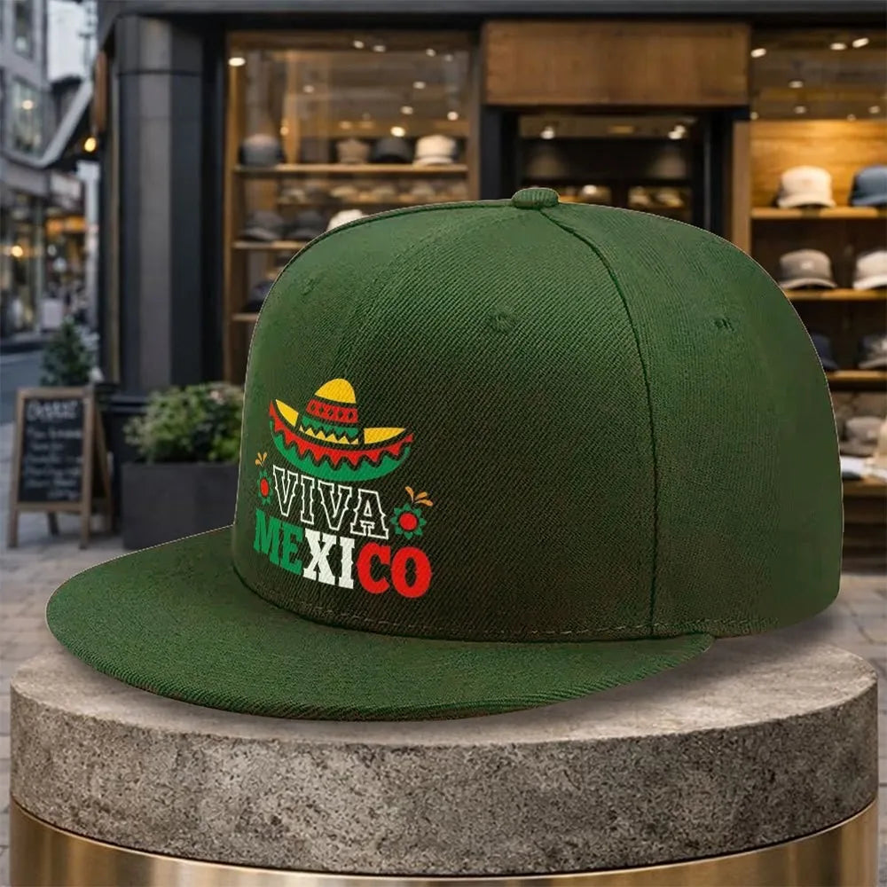 Viva Mexico Sombrero Casual Snapback Cap