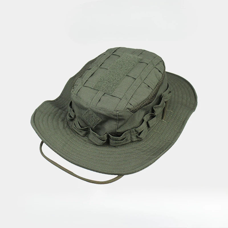 Tactical Square Pocket Outdoor Fishing Bucket Hat