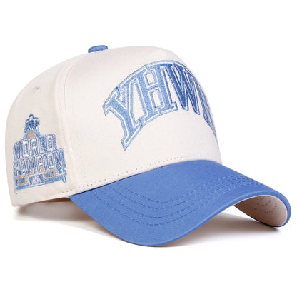 YHWH Letter Embroidered Adjustable Snapback Cap