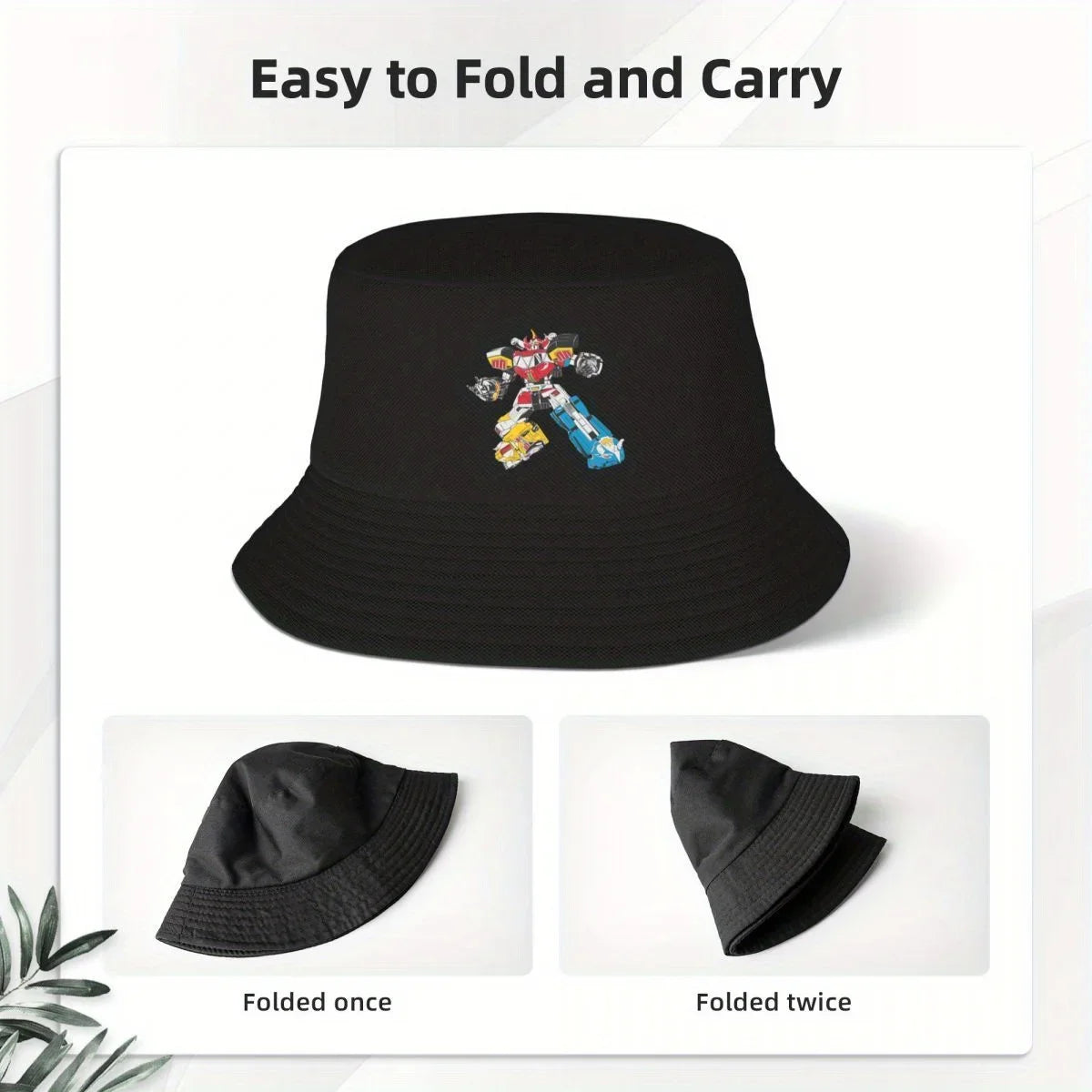 Zords Graphic Print Unisex Bucket Hat Design