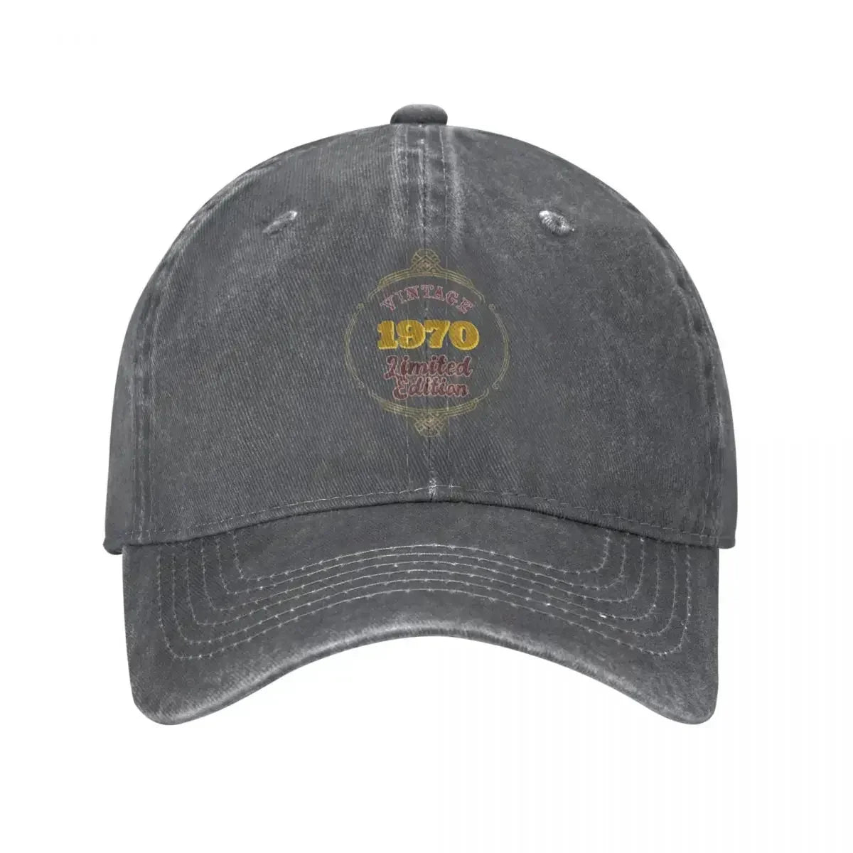 Vintage 1970 Distressed Denim Baseball Cap