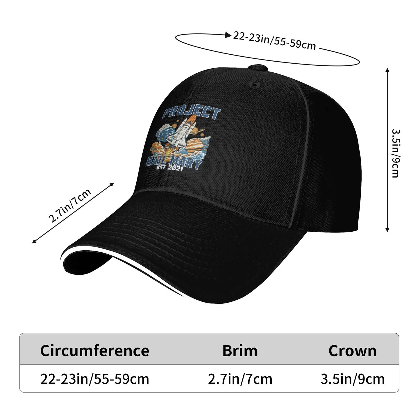 Project Hail Mary Est 2021 Baseball Cap