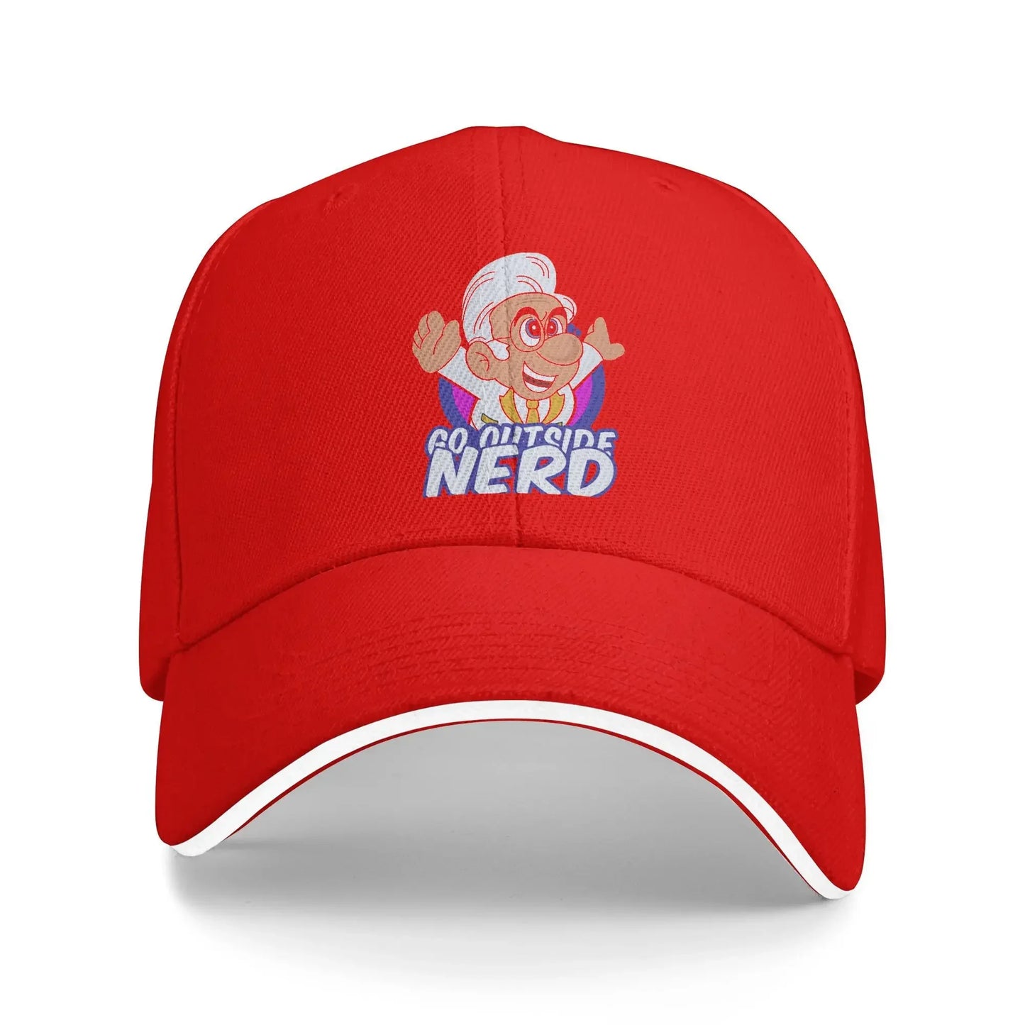 Go Outside Nerd Baseball Cap