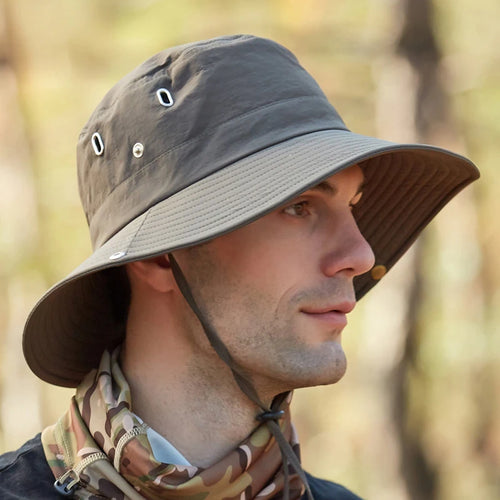 Breathable Wide Brim UV Protection Fishing Bucket Hat