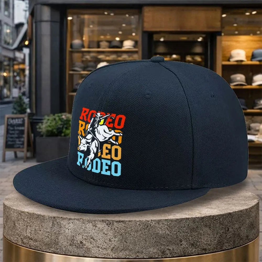 Rodeo Bull Riding Snapback Cap