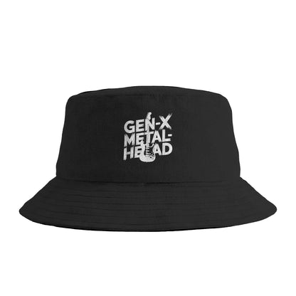 Gen X Metalhead 80s Heavy Metal Music Lovers Bucket Hat