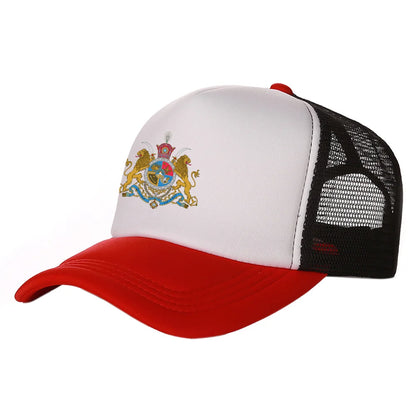 Iran Imperial Trucker Caps Men Iran Imperial Flag Hat Baseball Cap